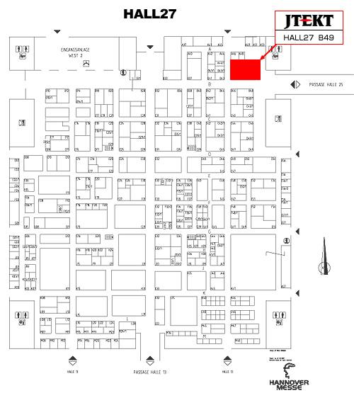 JTEKT Booth Location