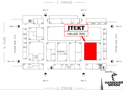 JTEKT Booth Location